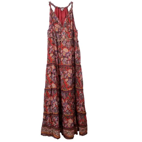 House of Harlow Floral Bohemian Maxi Dress with Pockets - Picture 1 of 13